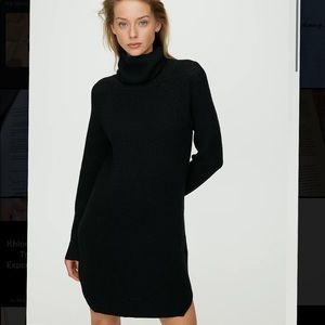 Wilfred Free Bianca Dress (black, size L, aritzia)